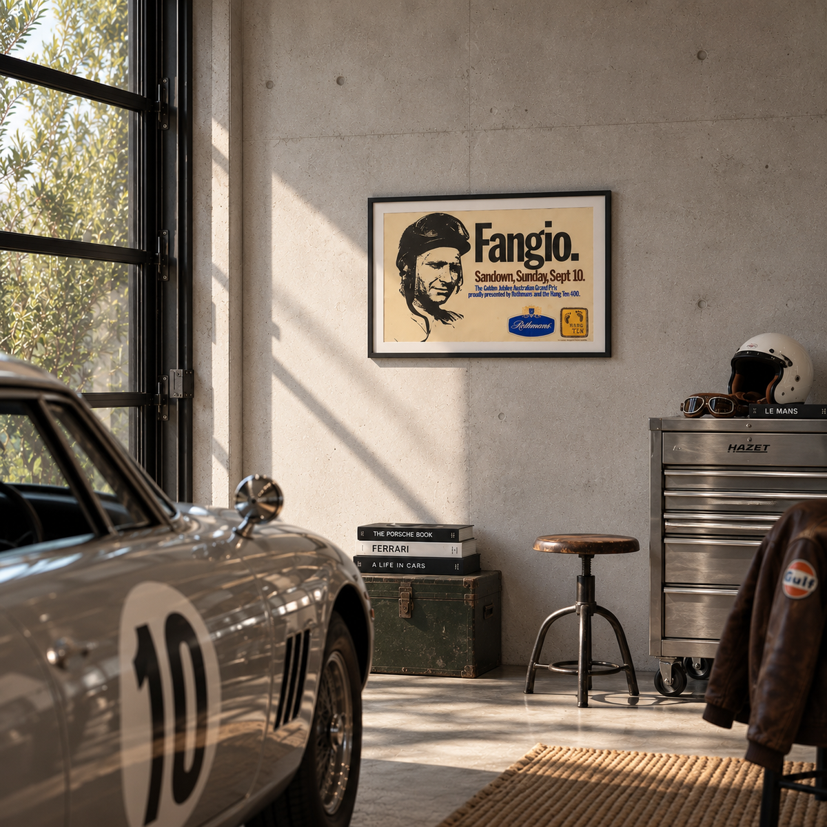 FANGIO. — Sandown, 10 September 1978 original poster