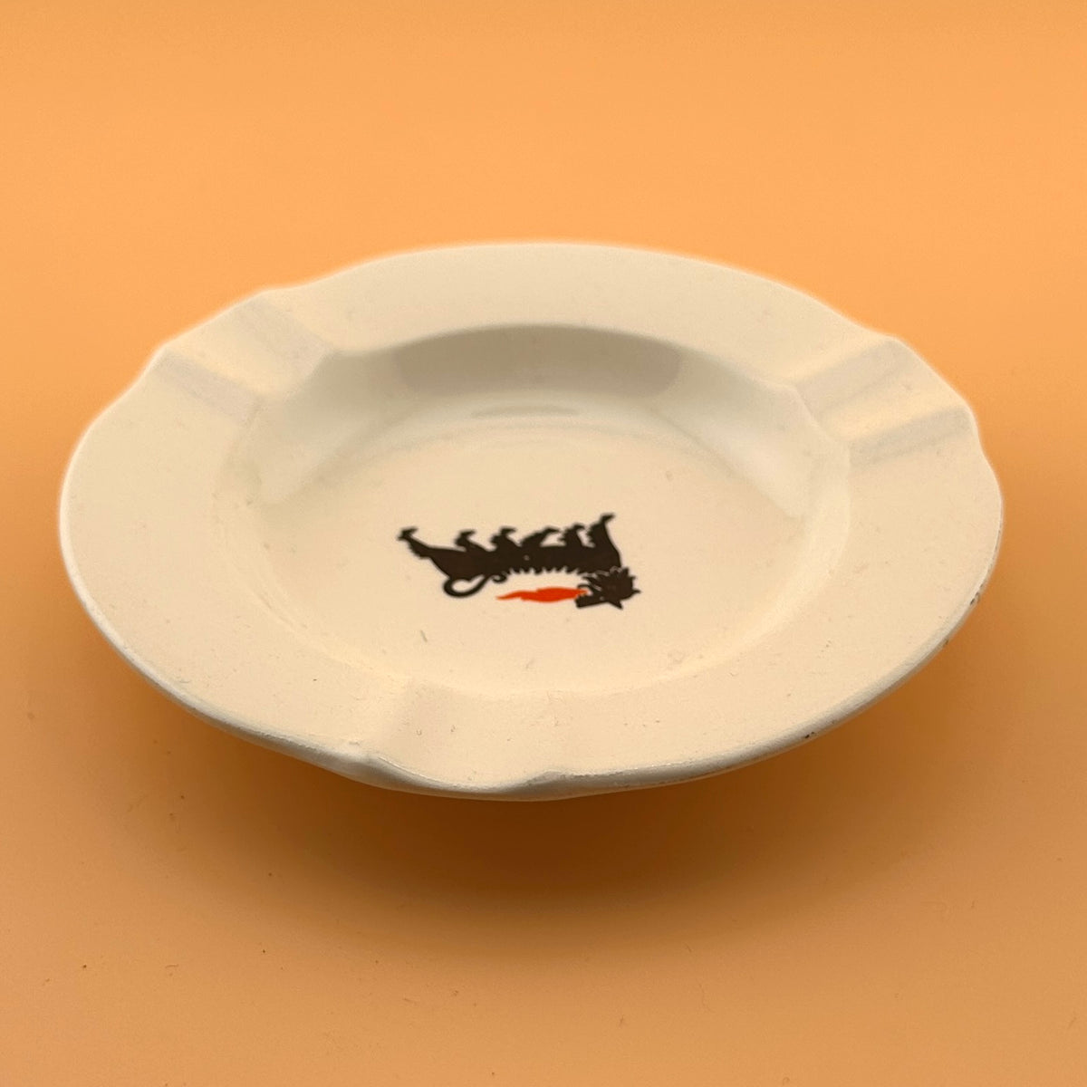 Vintage Agip Six-Legged Dog Ashtray
