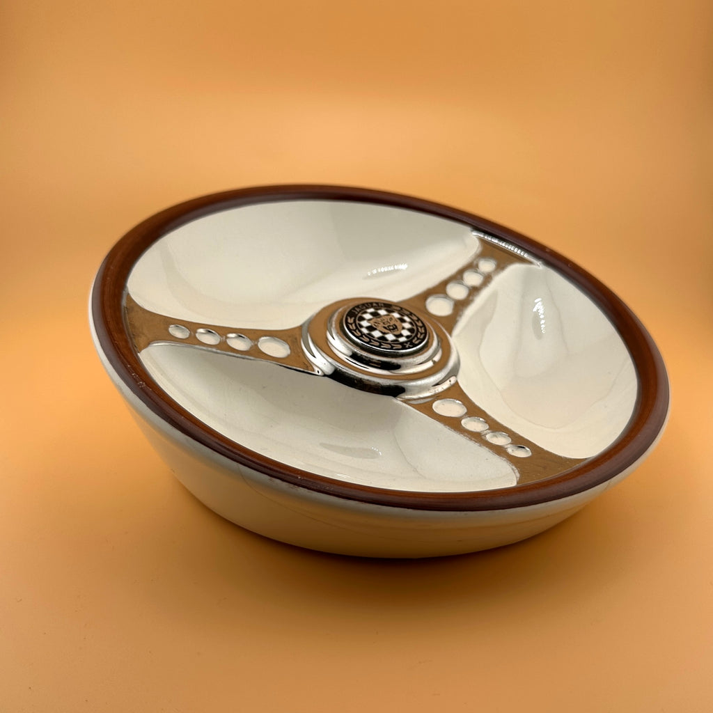 Vintage Les Leston Jaguar Steering Wheel Ashtray by Beswick