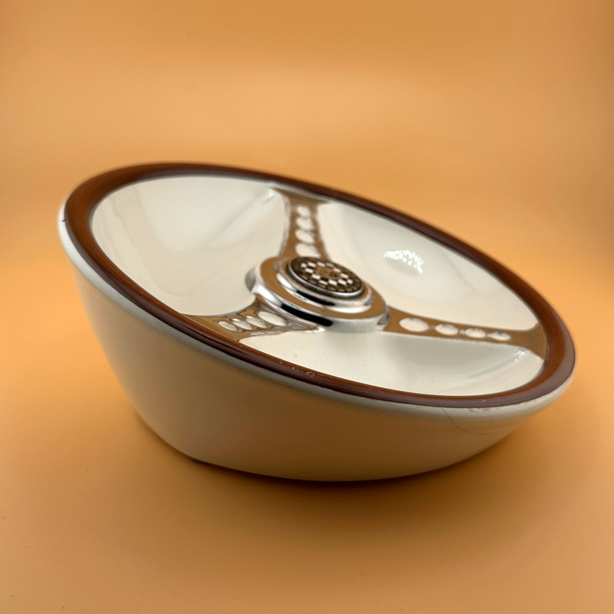Vintage Les Leston Jaguar Steering Wheel Ashtray by Beswick