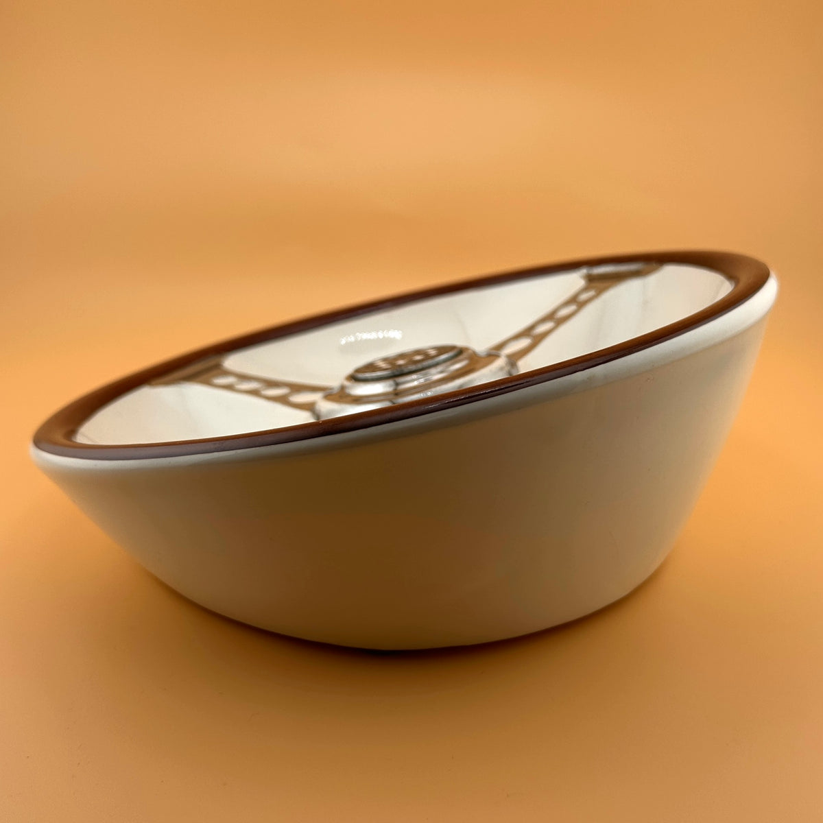 Vintage Les Leston Jaguar Steering Wheel Ashtray by Beswick
