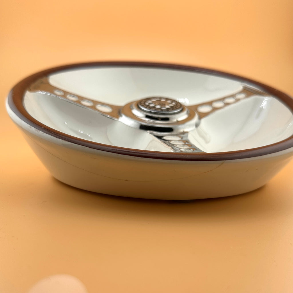 Vintage Les Leston Jaguar Steering Wheel Ashtray by Beswick