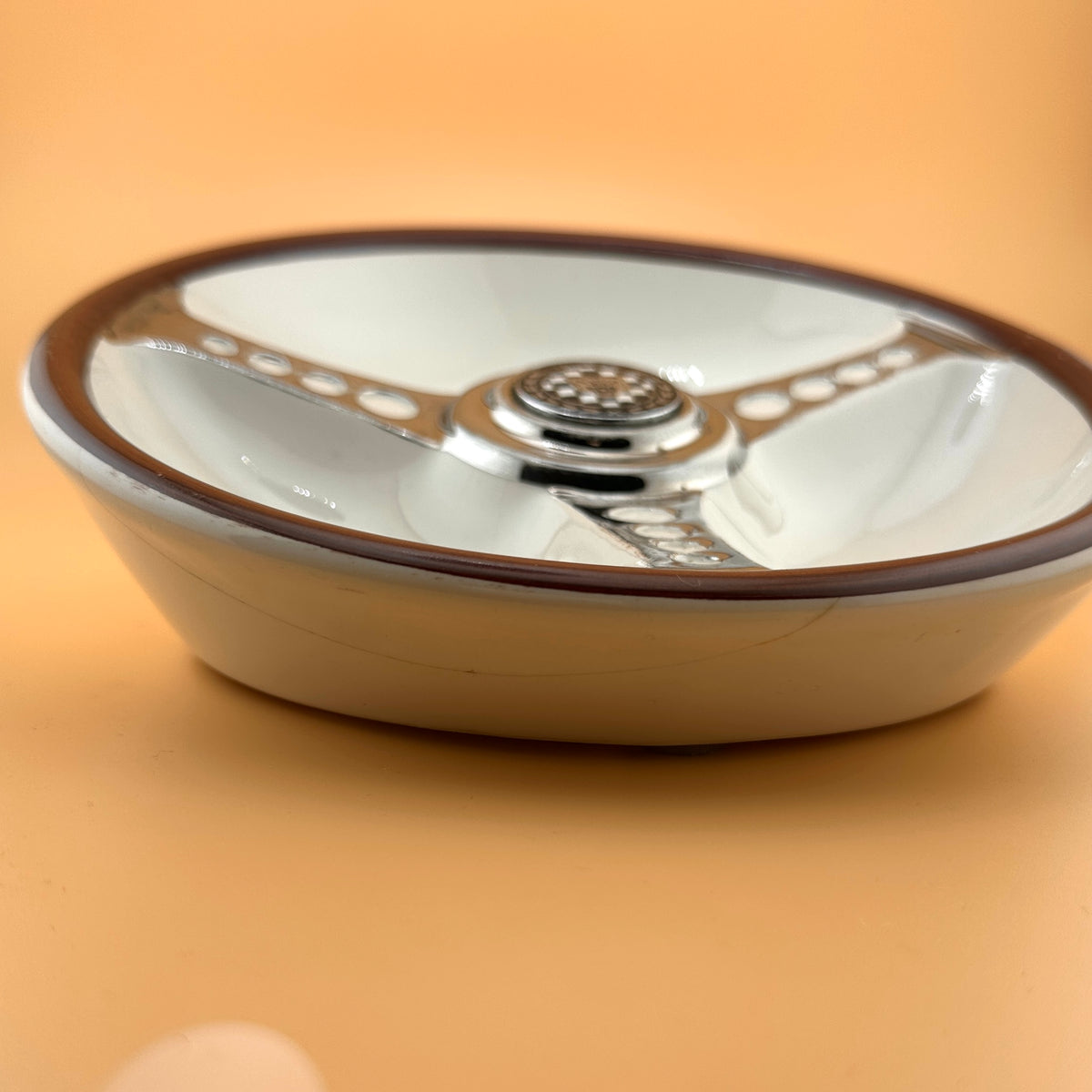 Vintage Les Leston Jaguar Steering Wheel Ashtray by Beswick