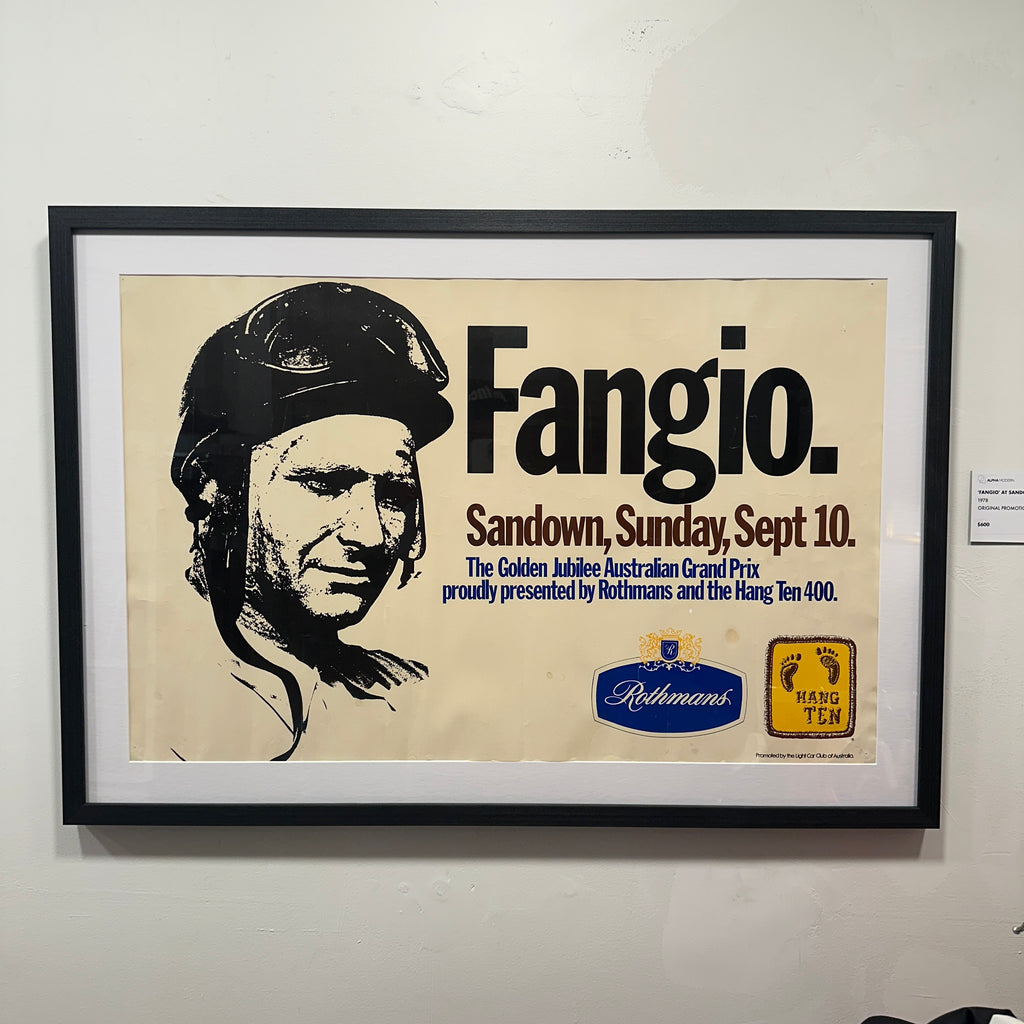 FANGIO. — Sandown, 10 September 1978 original poster