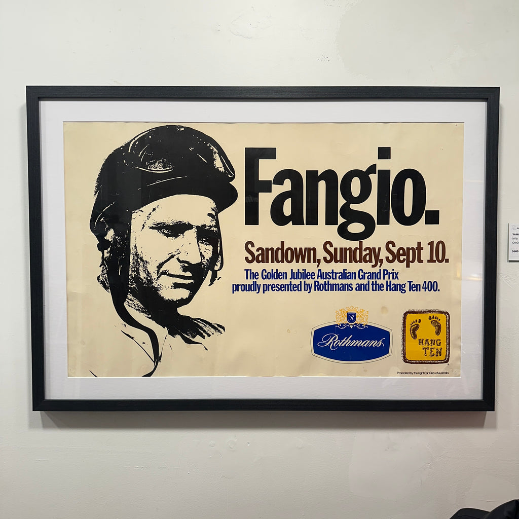 FANGIO. — Sandown, 10 September 1978 original poster