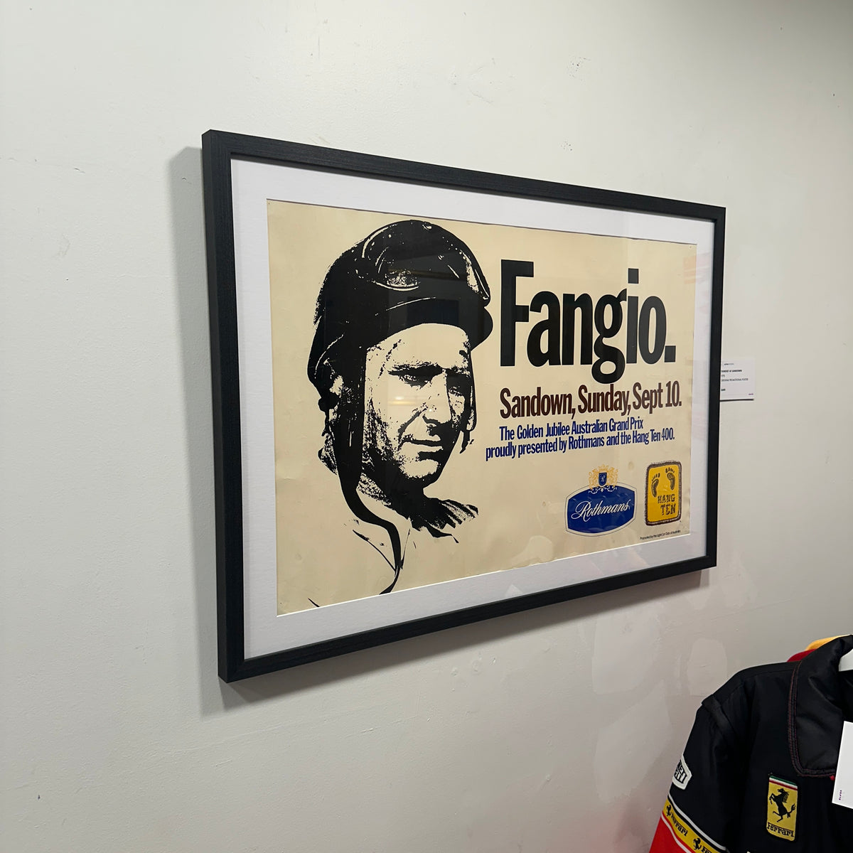 FANGIO. — Sandown, 10 September 1978 original poster