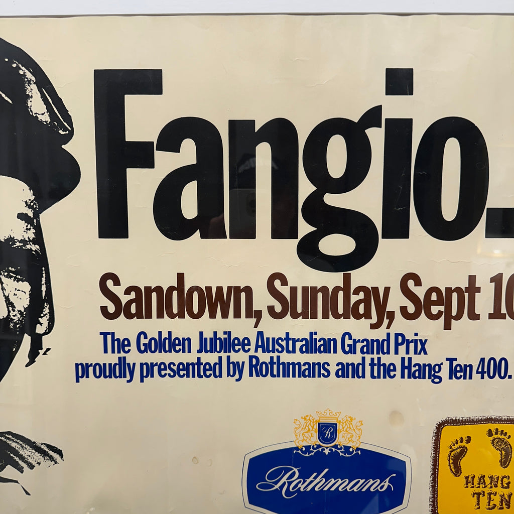 FANGIO. — Sandown, 10 September 1978 original poster