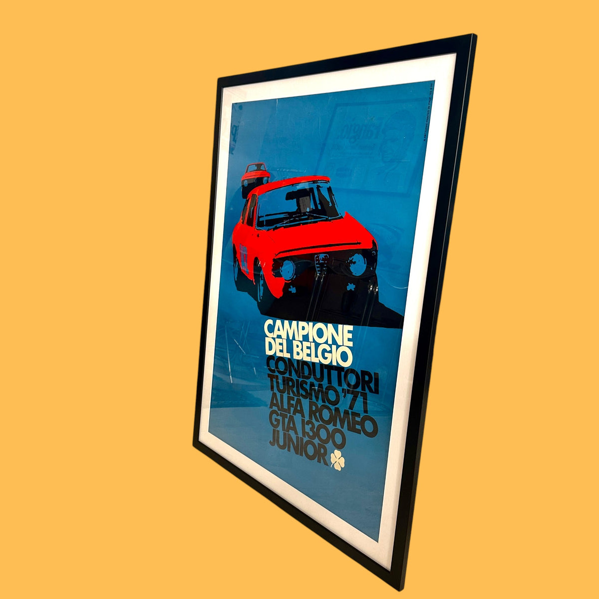 Alfa Romeo GTA 1300 Junior — Campione del Belgio Turismo ’71, Original 1971 Poster