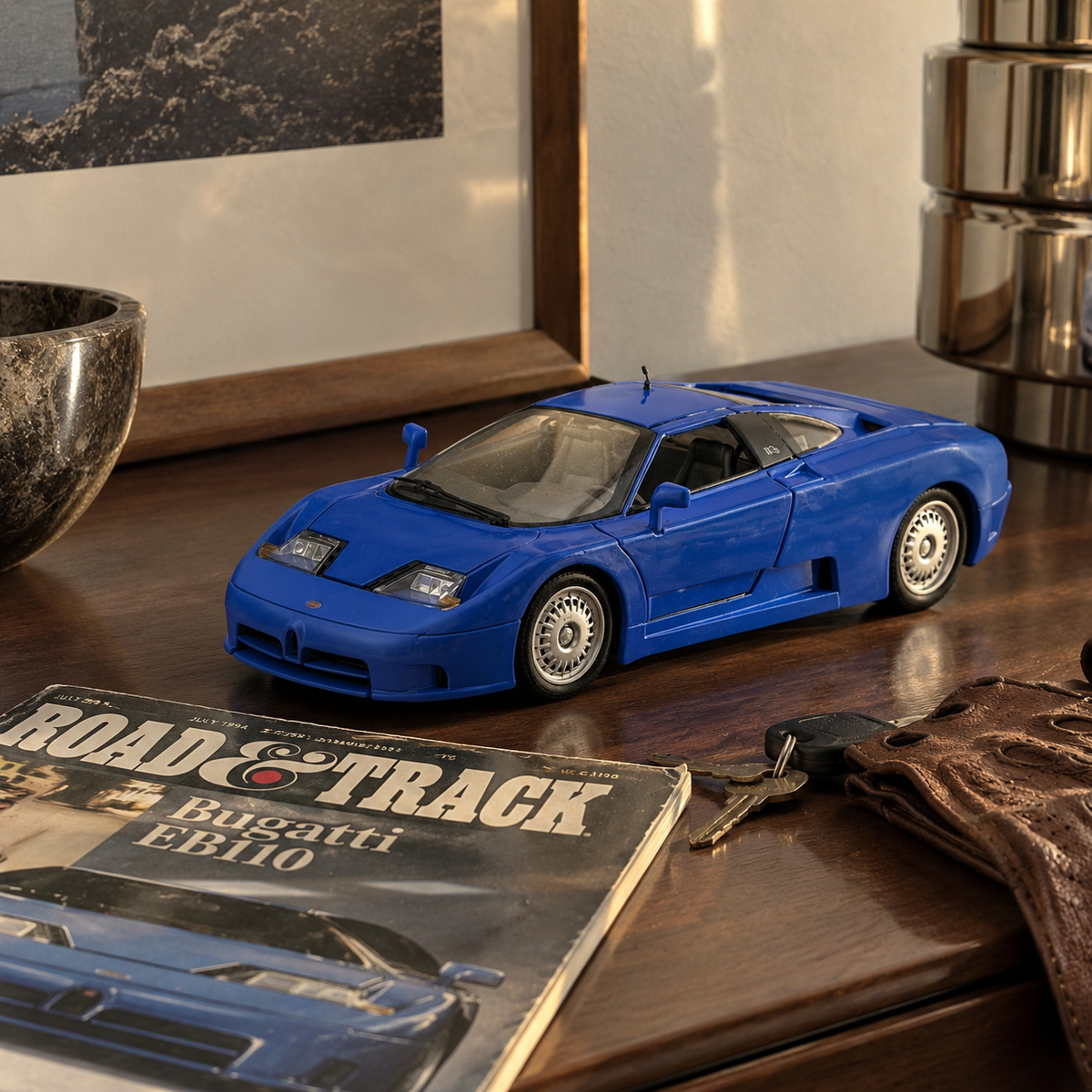 Vintage Maisto Special Edition Bugatti EB110 1:18 – Blue